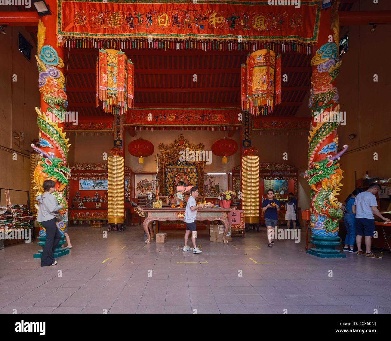 Il Tempio di Guandi, o Tempio dell'Imperatore Guan di Kuala Lumpur, o Tempio di Kuala Lumpur Kuan ti, è un tempio taoista situato nella città cinese di Kuala Lumpur, Malesia. Foto Stock