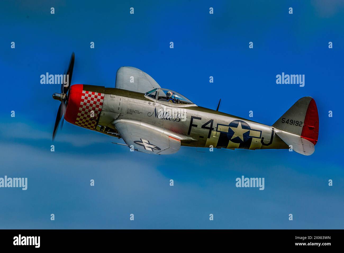 P47 Thunderbolt al Church Fenton Flying Legends Airshow 2023 Foto Stock