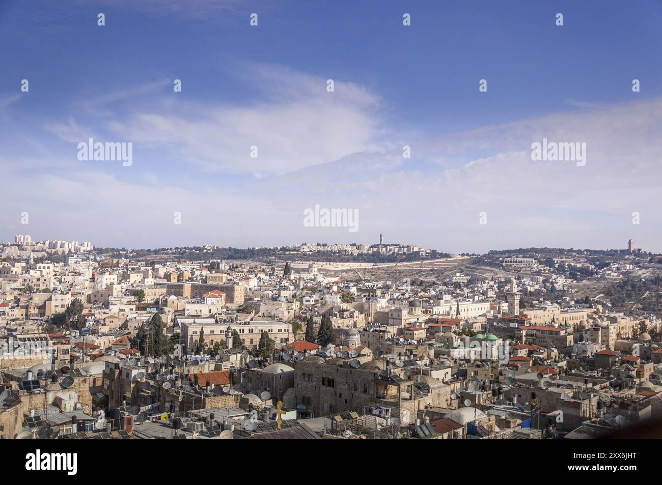 WS della città vecchia di Gerusalemme Foto Stock