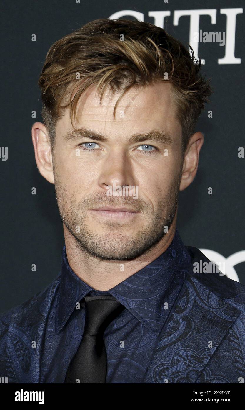 Chris Hemsworth alla prima mondiale di "Avengers: Endgame" tenutasi al LA Convention Center di Los Angeles, USA il 22 aprile 2019 Foto Stock