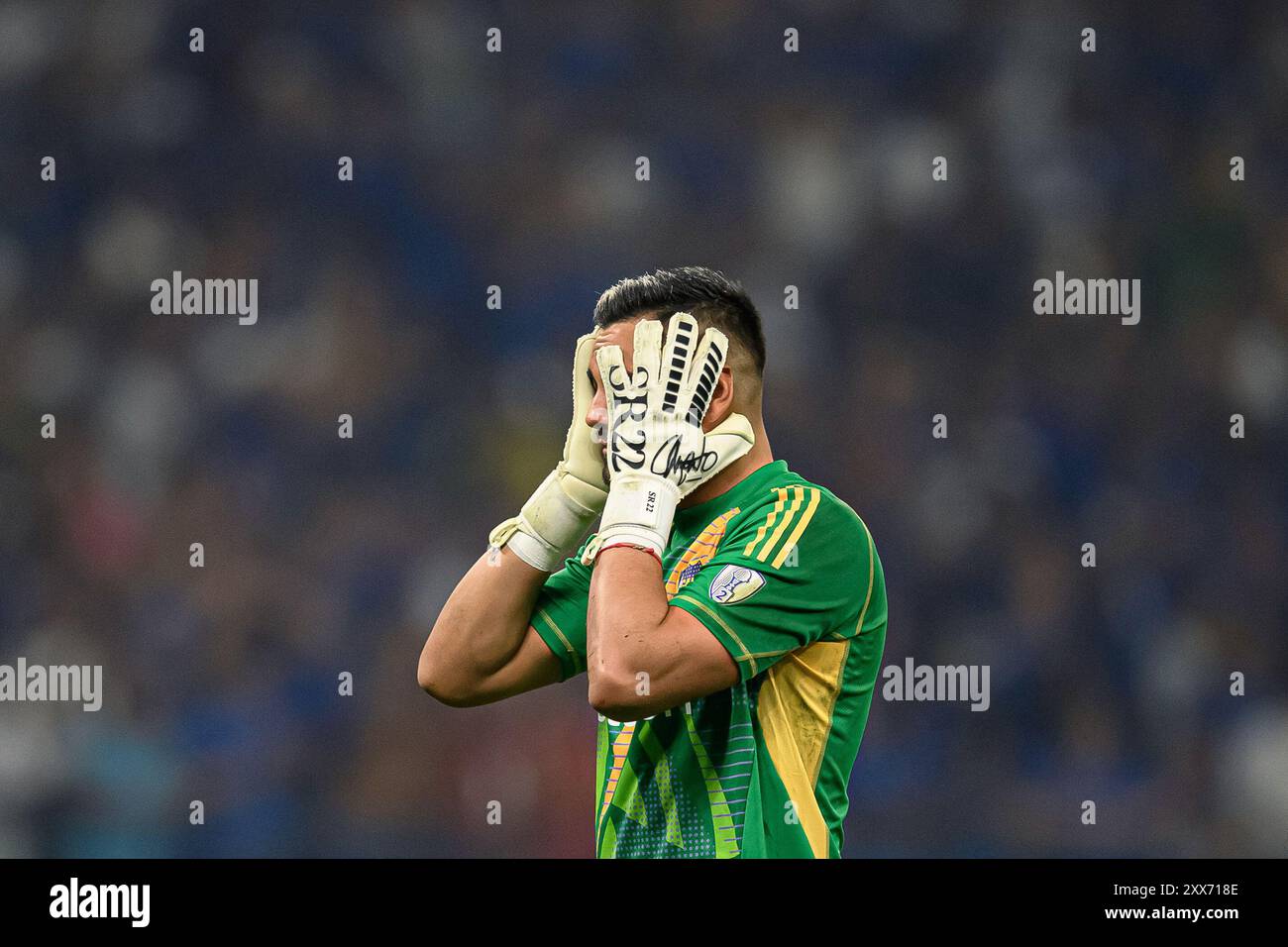 Belo Horizonte, Brasile. 22 agosto 2024. Il portiere Sergio Romero del Boca Juniors, durante la partita tra il Cruzeiro e il Boca Juniors argentino, per il turno di andata del 16° turno della Copa CONMEBOL Sudamericana 2024, allo Stadio Mineirao, a Belo Horizonte, in Brasile, il 22 agosto. Foto: Gledston Tavares/DiaEsportivo/Alamy Live News crediti: DiaEsportivo/Alamy Live News Foto Stock