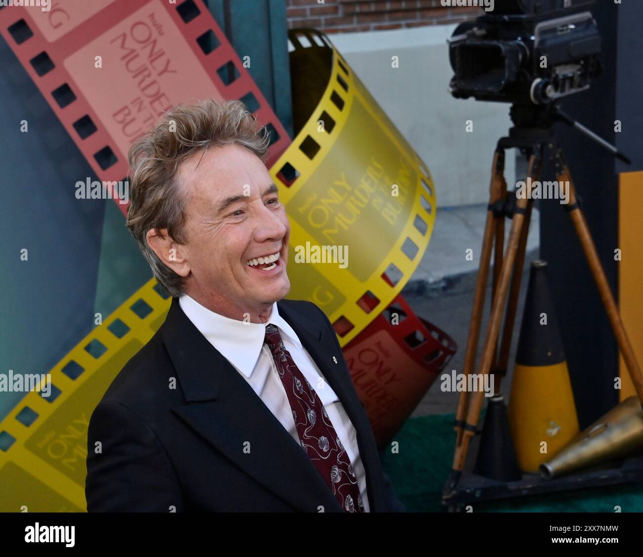 Los Angeles, Stati Uniti. 22 agosto 2024. Il membro del cast Martin Short partecipa alla prima stagione di Hulu 'Only Murders in the Building' ai Paramount Studios di Los Angeles giovedì 22 agosto 2024. Foto di Jim Ruymen/UPI credito: UPI/Alamy Live News Foto Stock