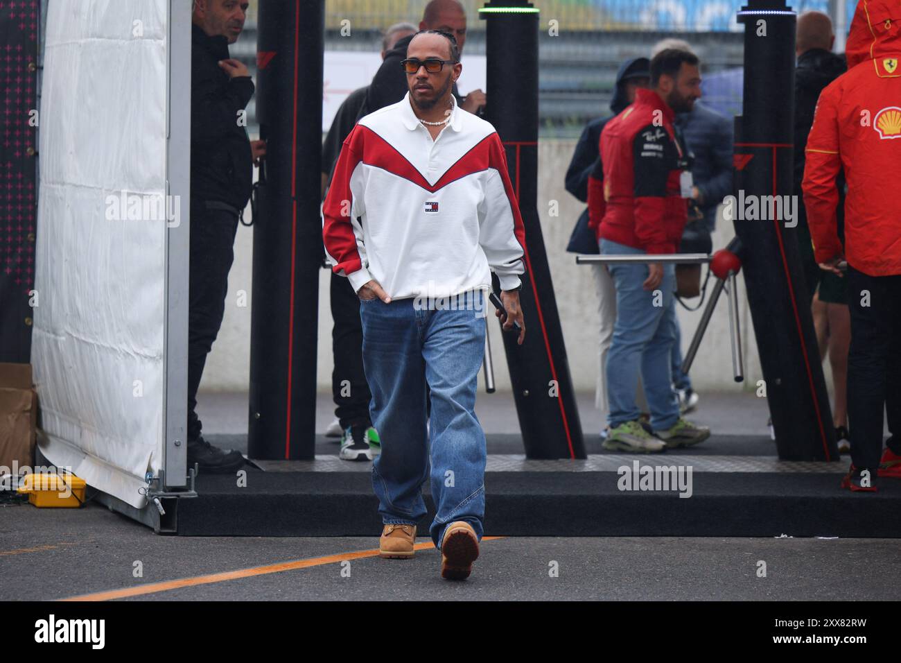 44 Lewis Hamilton (Mercedes AMG Petronas Formula One Team, #44) , NDL, Formel 1 Weltmeisterschaft, Gran Premio d'Olanda, circuito Zandvoort, 23.08.2024 foto: Eibner-Pressefoto/Annika Graf Foto Stock