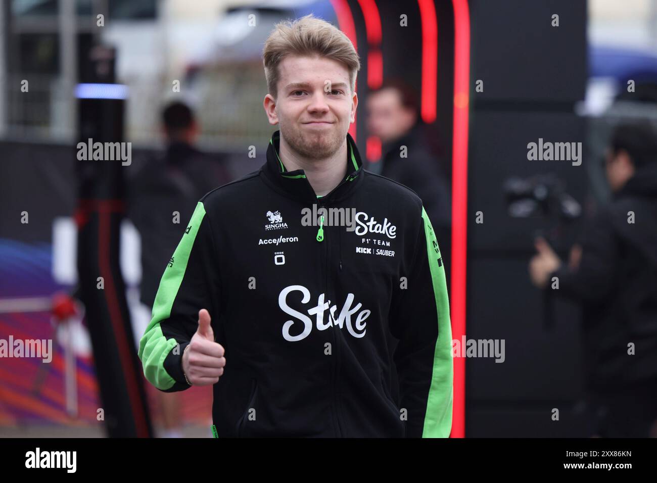Robert Shwartzman (Stake F1 Team Kick Sauber, Ersatzfahrer), NDL, Formel 1 Weltmeisterschaft, Gran Premio d'Olanda, circuito Zandvoort, 23.08.2024 foto: Eibner-Pressefoto/Annika Graf Foto Stock
