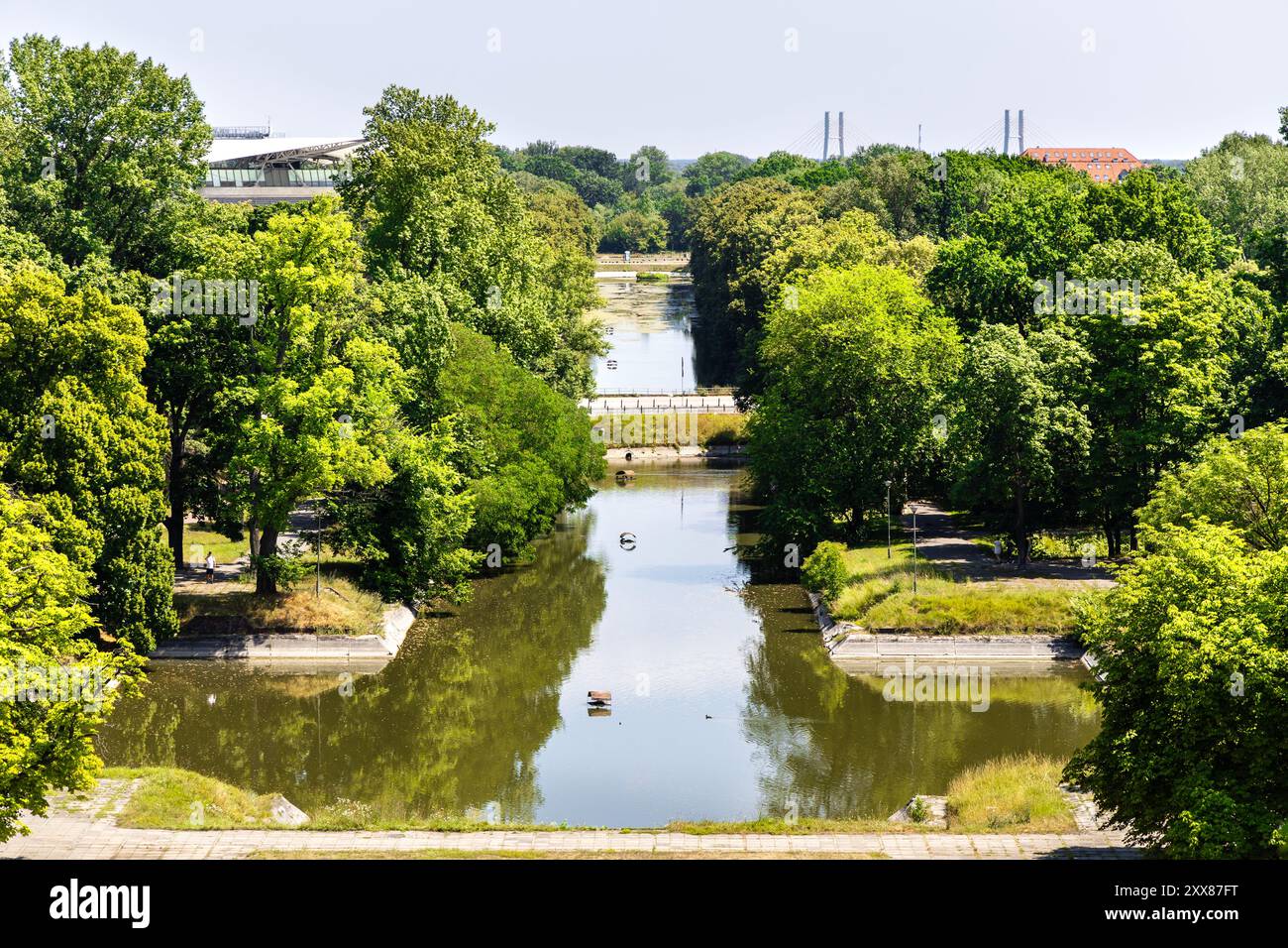 Piaseczynski Canal (Kanał Piaseczyński), Varsavia, Polonia Foto Stock