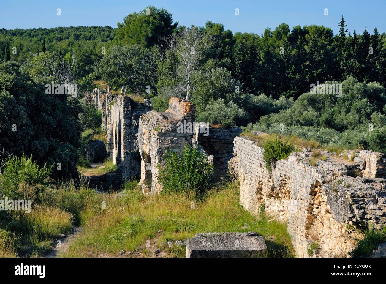 Francia, Bouches du Rhone, Fontvieille, acquedotto Barbegal Foto Stock