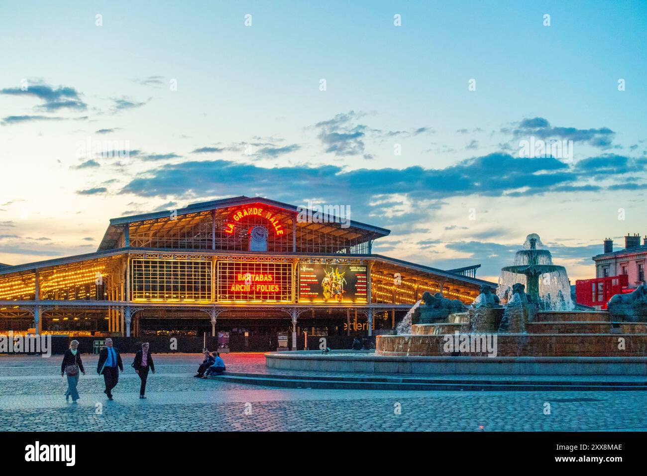 Francia, Parigi, Parc de la Villette, grande Halle de la Villette Foto Stock