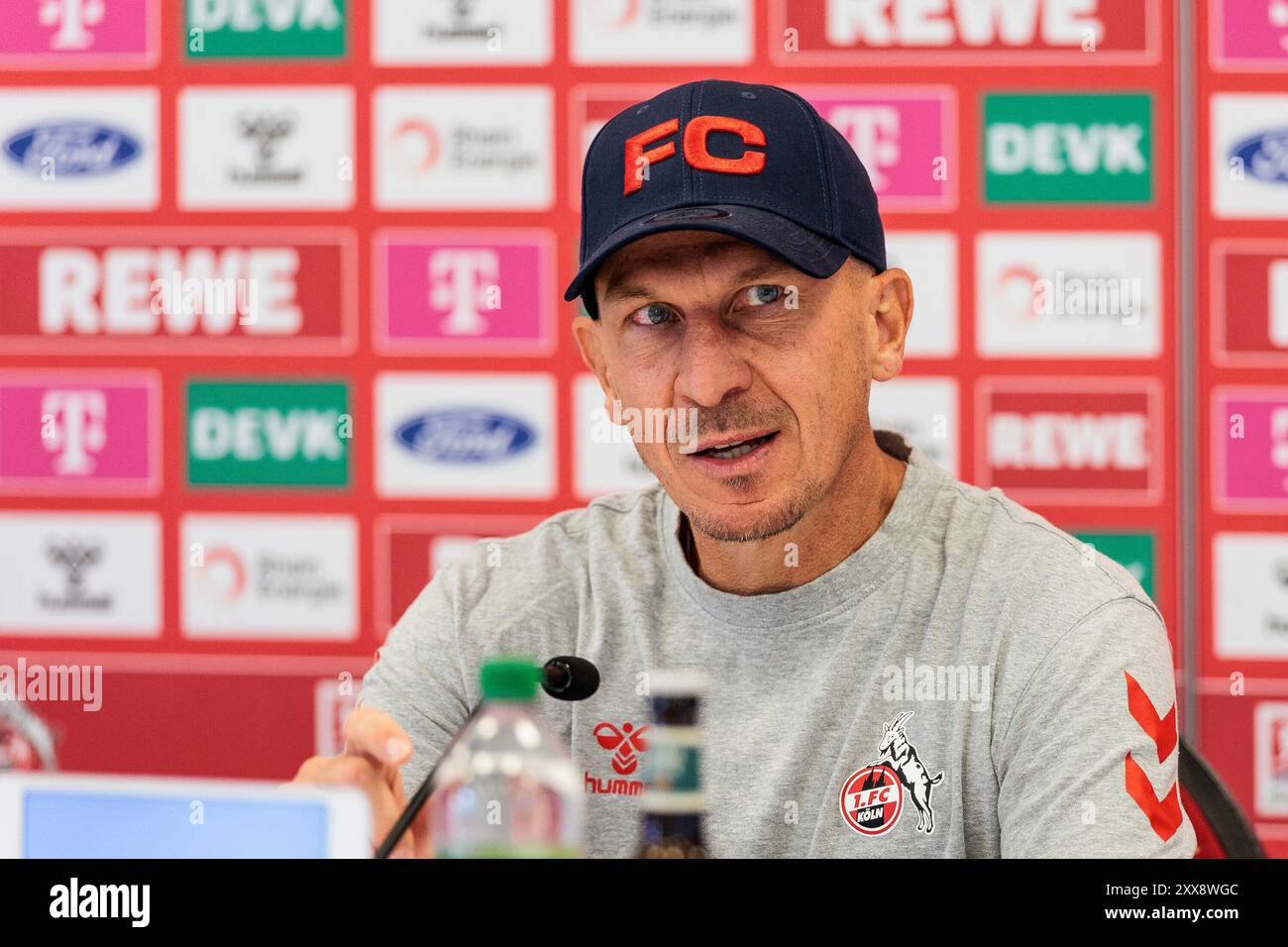 Gerhard Struber (Trainer 1. FC K?ln) 2. Fussball Bundesliga: Pressekonferenz 1. FC K?ln; Geissbockheim, 23.08.2024 Foto Stock