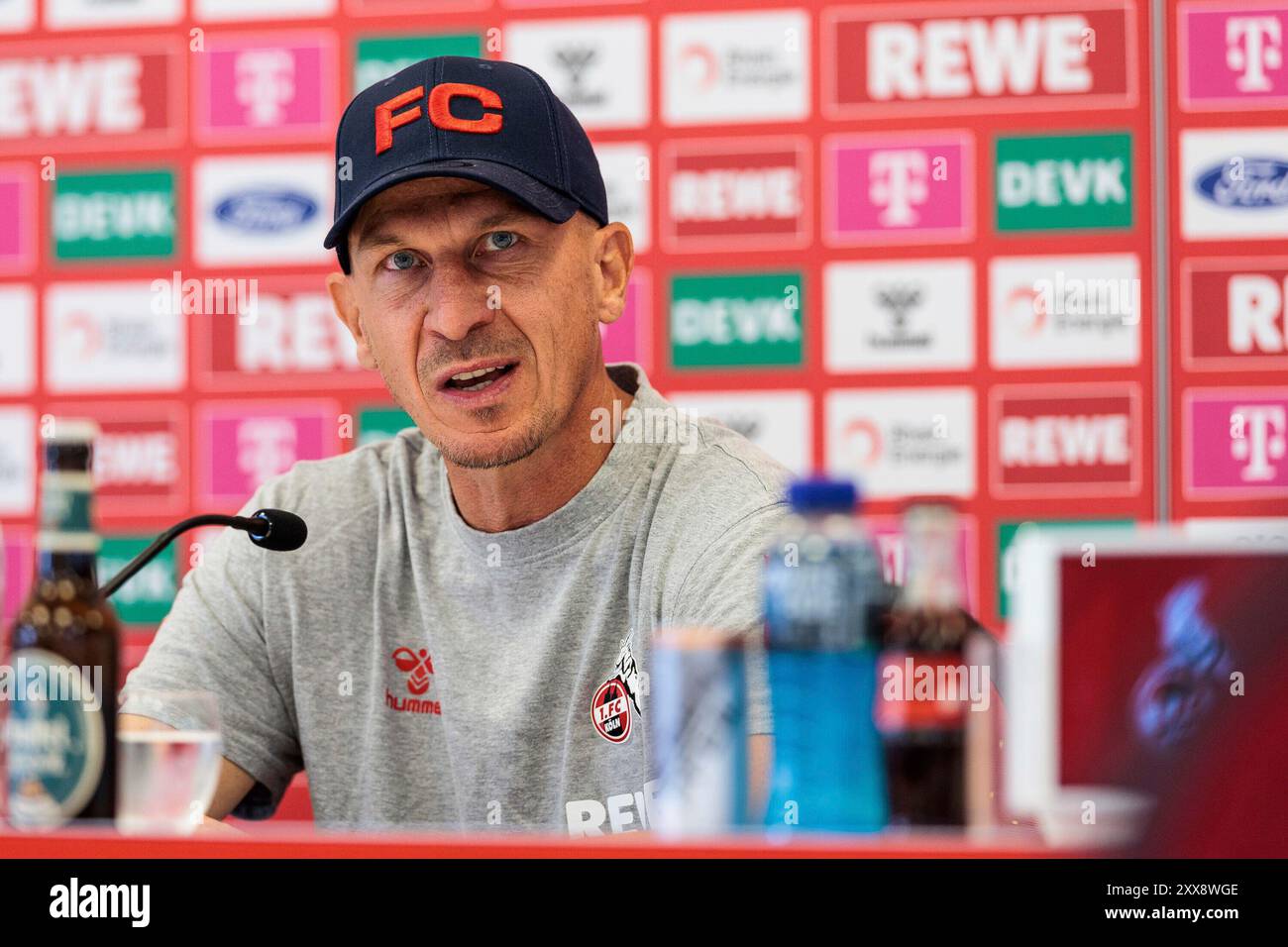 Gerhard Struber (Trainer 1. FC K?ln) 2. Fussball Bundesliga: Pressekonferenz 1. FC K?ln; Geissbockheim, 23.08.2024 Foto Stock