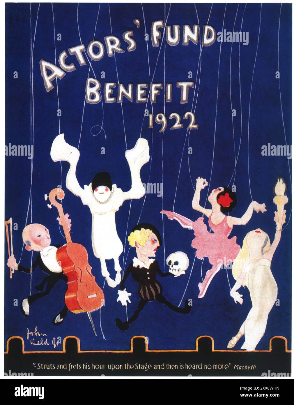 1922 Actors' Fund Advantage con John Hold Jr. ART Foto Stock