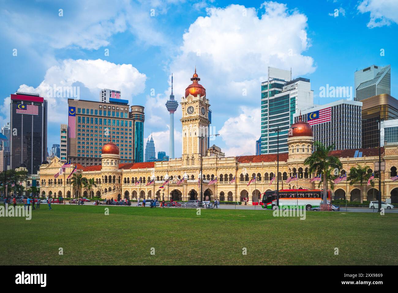 Edificio del Sultano Abdul Samad in Independence Square a Kuala Lumpur, Malesia Foto Stock