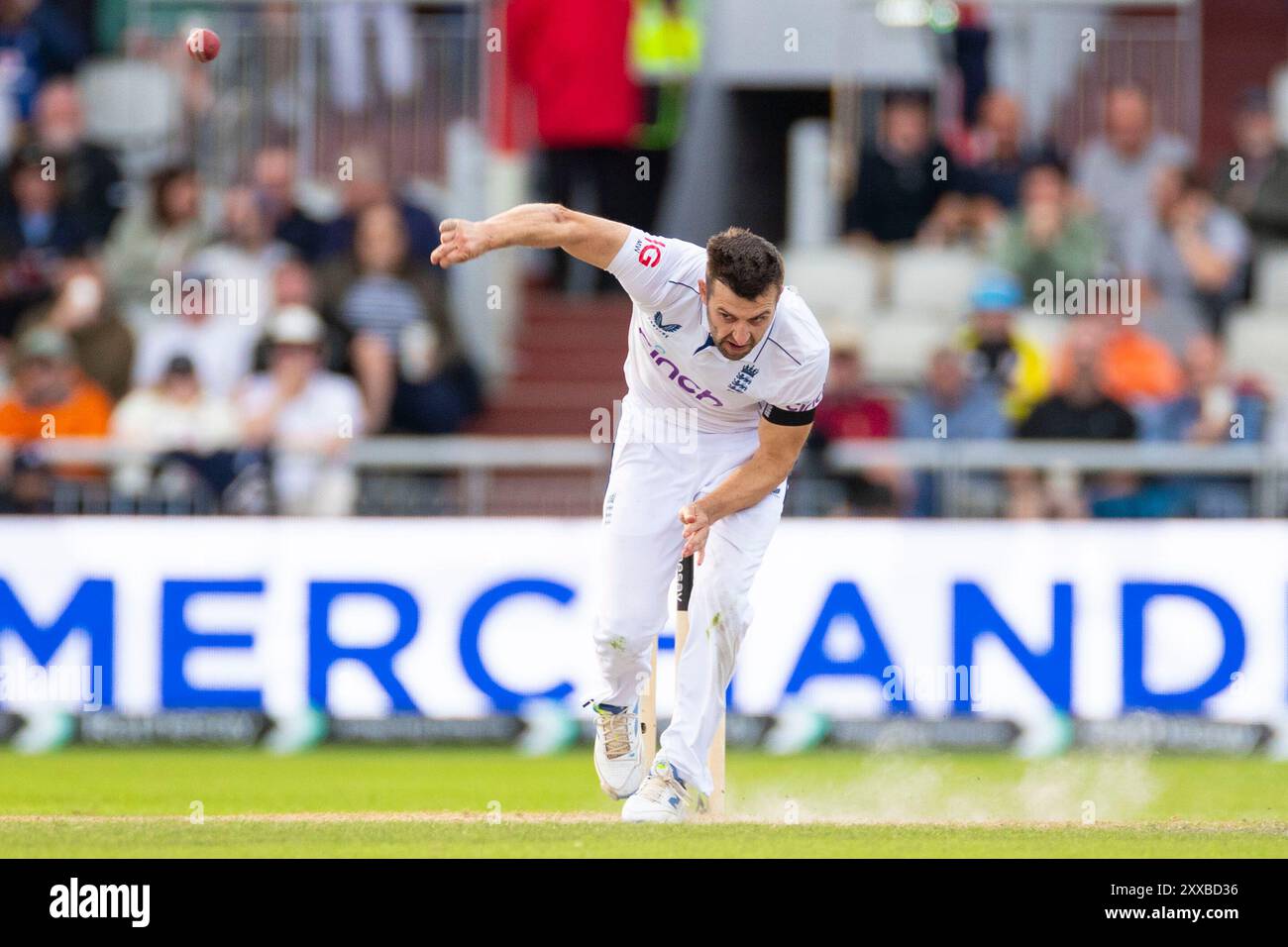 Durante il primo Rothesay test match tra Inghilterra e Sri Lanka all'Emirates Old Trafford di Manchester, venerdì 23 agosto 2024. (Foto: Mike Morese | mi News) crediti: MI News & Sport /Alamy Live News Foto Stock