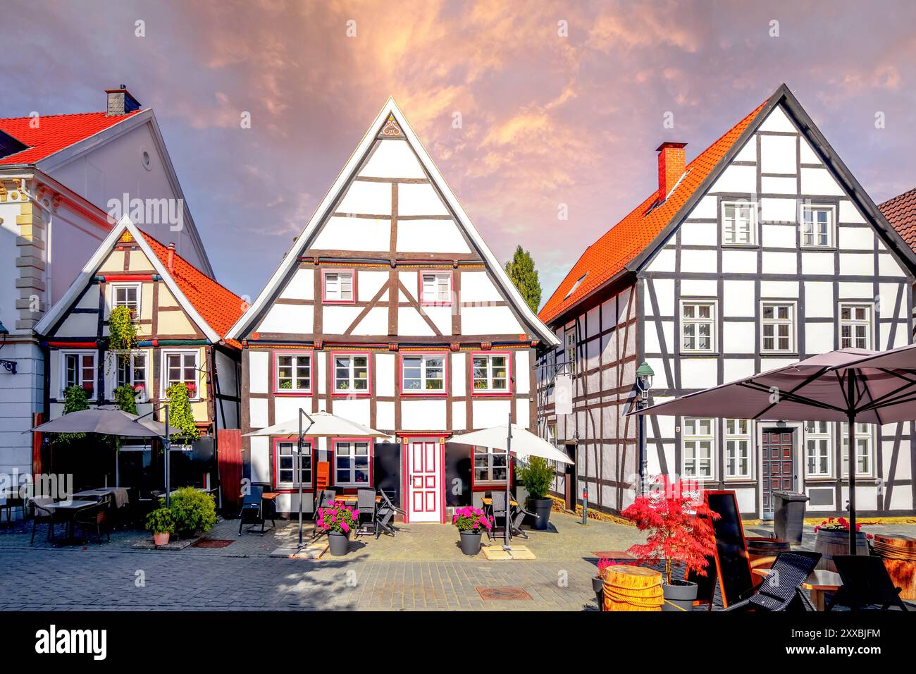 Città vecchia di Soest, Germania Foto Stock