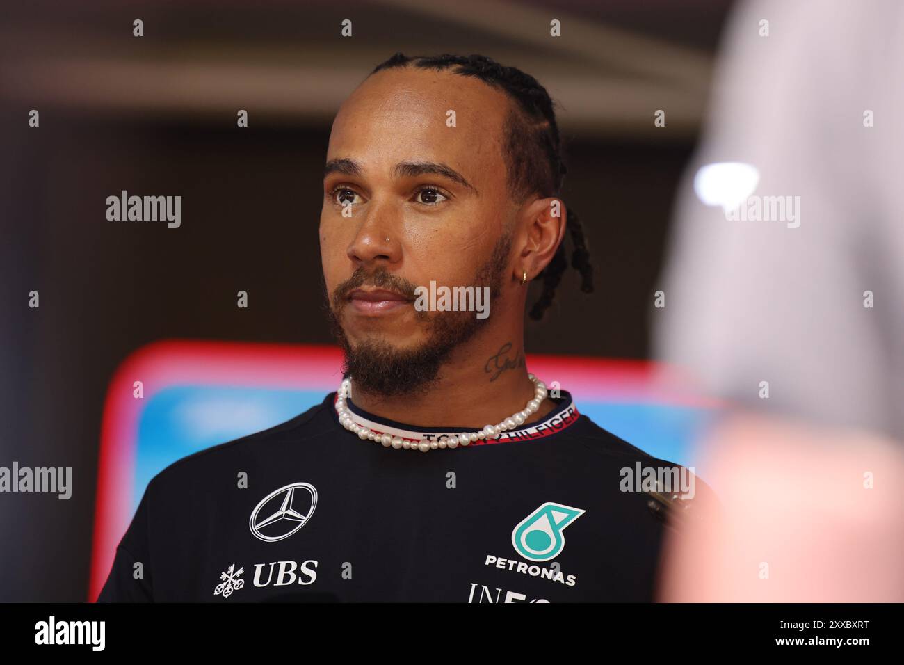 44 Lewis Hamilton (Mercedes AMG Petronas Formula One Team, #44) , NDL, Formel 1 Weltmeisterschaft, Gran Premio d'Olanda, circuito Zandvoort, 23.08.2024 foto: Eibner-Pressefoto/Annika Graf Foto Stock