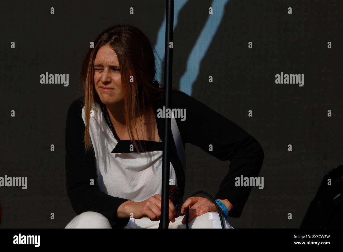 Londra, Regno Unito. 23 agosto 2024. 23 agosto 2024 Londra UK Jockstrap esibizione all'ALL Points East Festival al Victoria Park Credit: Glamourstock/Alamy Live News Credit: Glamourstock/Alamy Live News Foto Stock