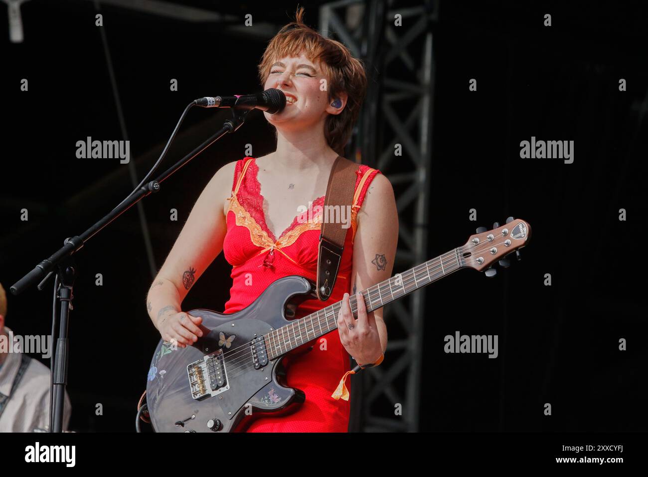 Londra, Regno Unito. 23 agosto 2024. 23 agosto 2024 Londra Regno Unito . Spettacolo di Newdad all'ALL Points East Festival al Victoria Park credito: Glamourstock/Alamy Live News Credit: Glamourstock/Alamy Live News Foto Stock