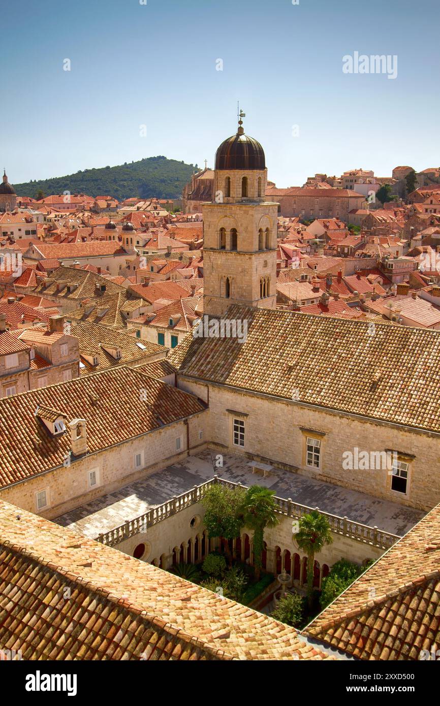 Vista di Dubrovnik, Croazia, Europa Foto Stock