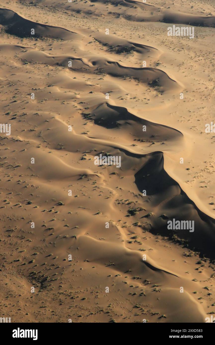 Vista aerea del deserto del Namib vicino a Swakopmund, vista aerea del deserto del Namib vicino a Swakopmund Foto Stock