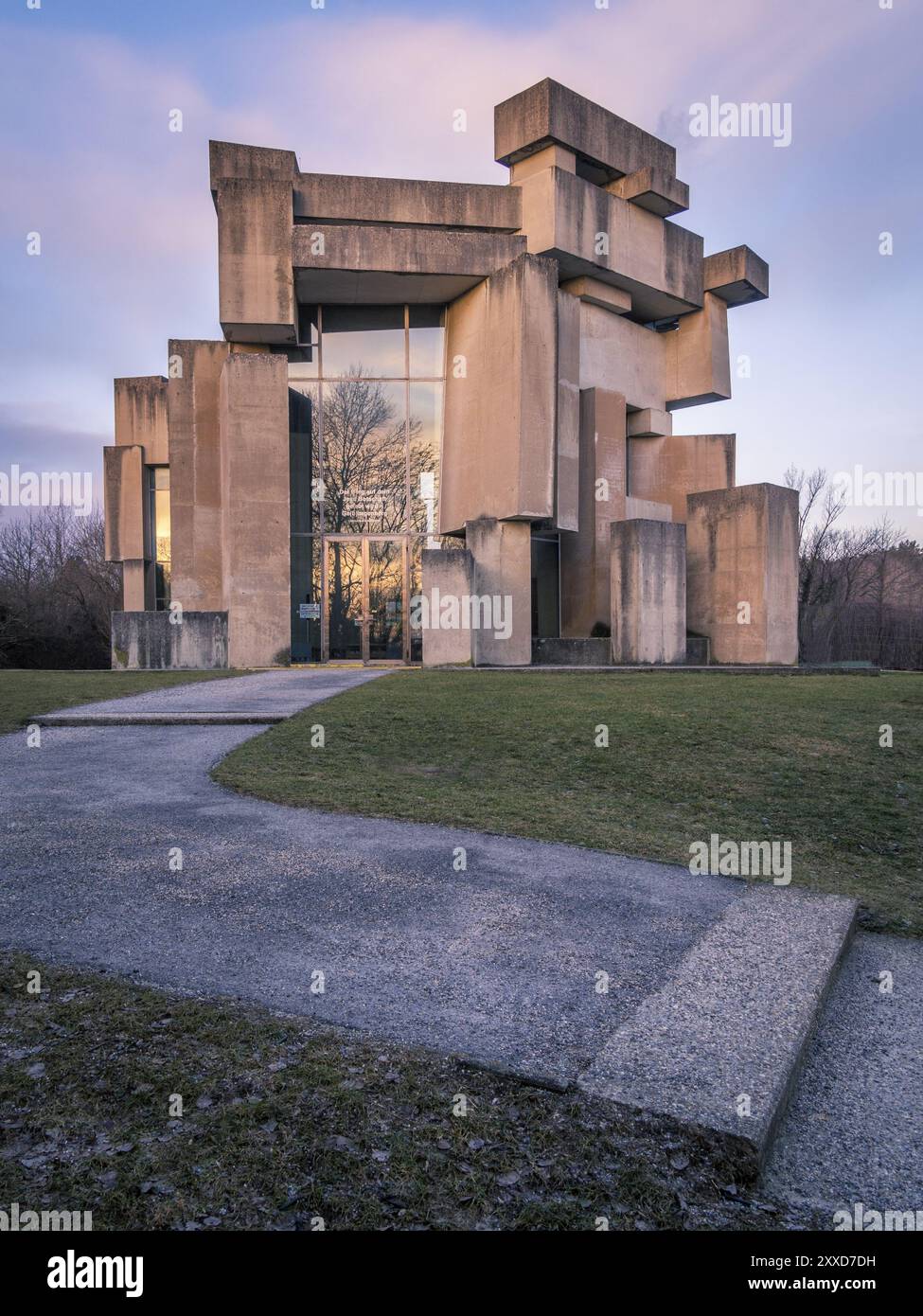 Chiesa moderna a vienna Foto Stock