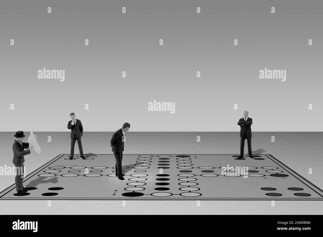 Gioco da tavolo, Mensch aergere dich nicht (Ludo) Foto Stock