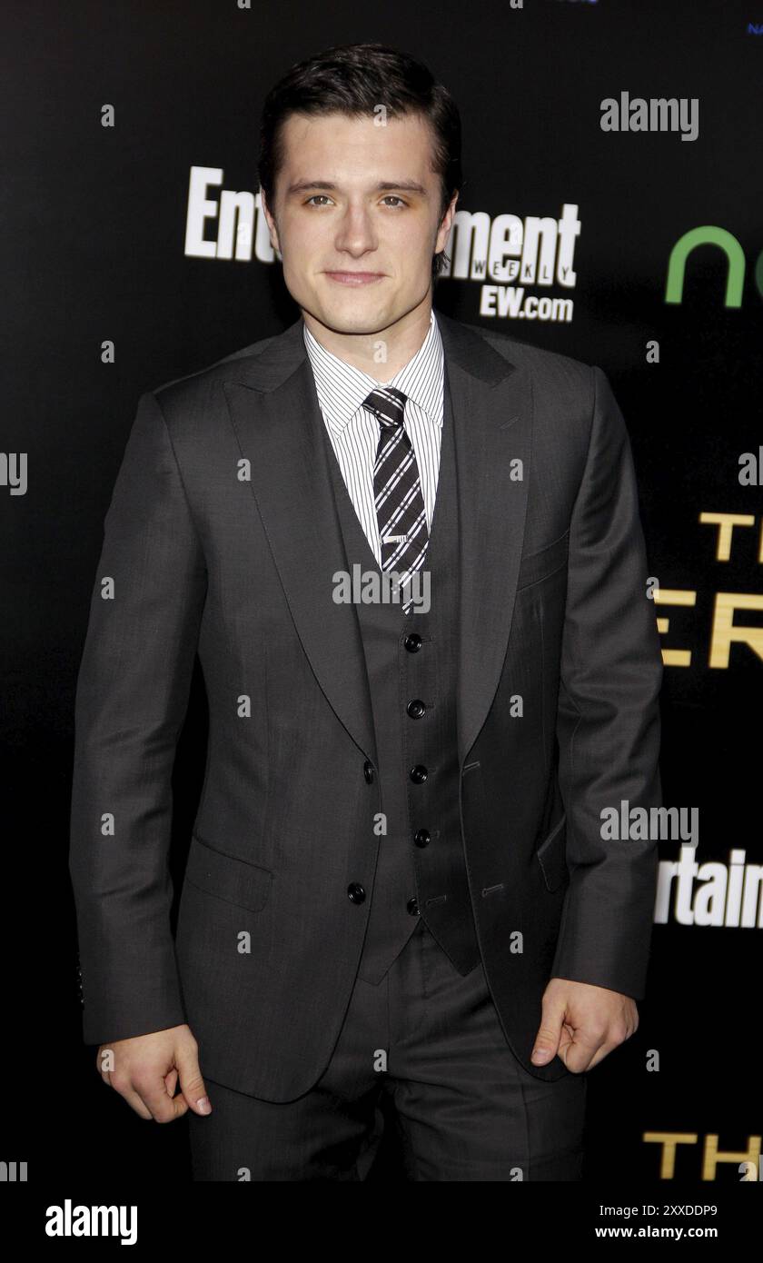 Josh Hutcherson alla prima di Los Angeles di "The Hunger Games" tenutasi al Nokia Theatre L.A. Live a Los Angeles il 12 marzo 2012. Credito: Lumeim Foto Stock