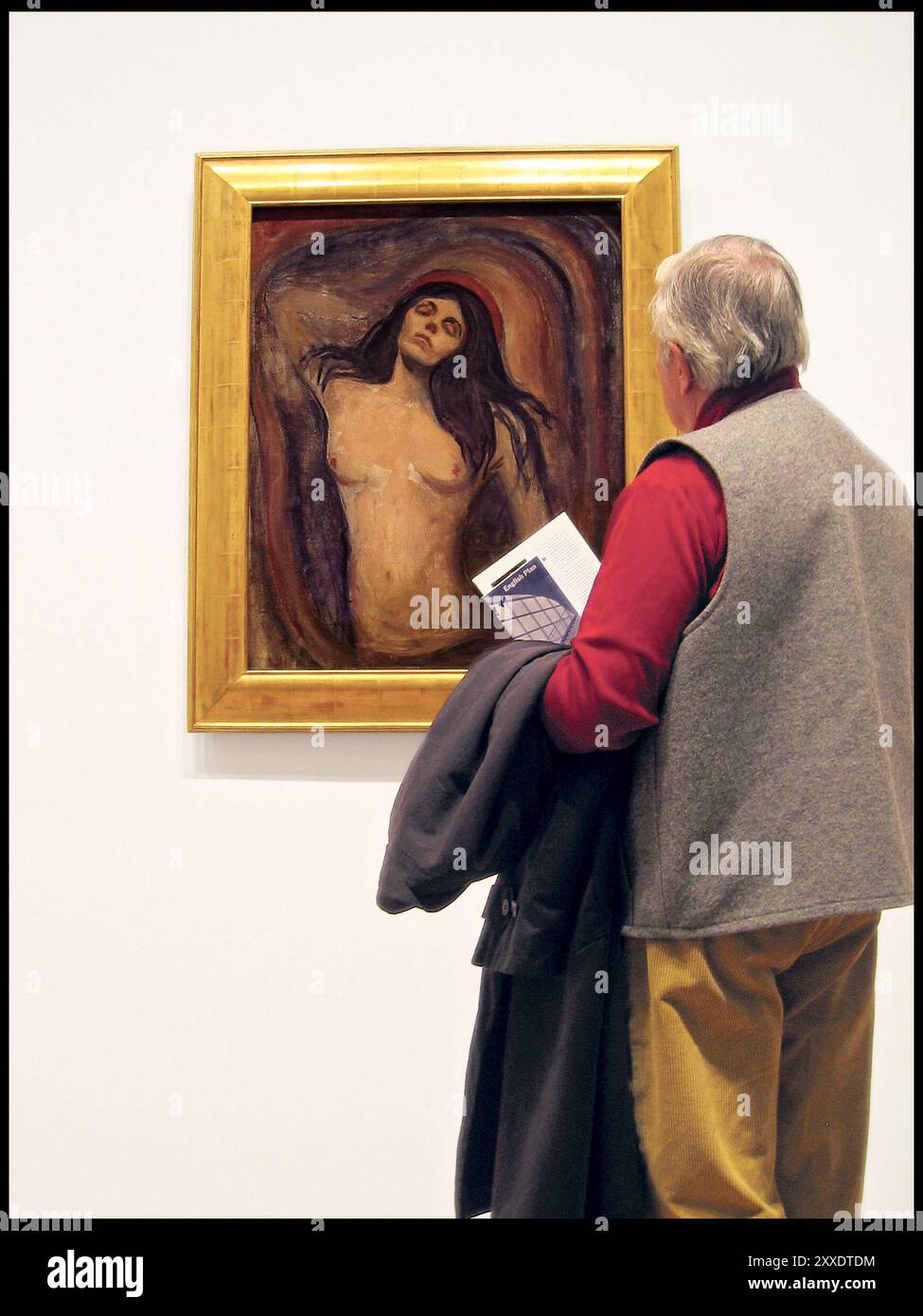 Alla mostra del MoMA, "Madonna" di Edward Munch. Olio su tela. Di proprietà di Steven A. Cowen. Foto Stock