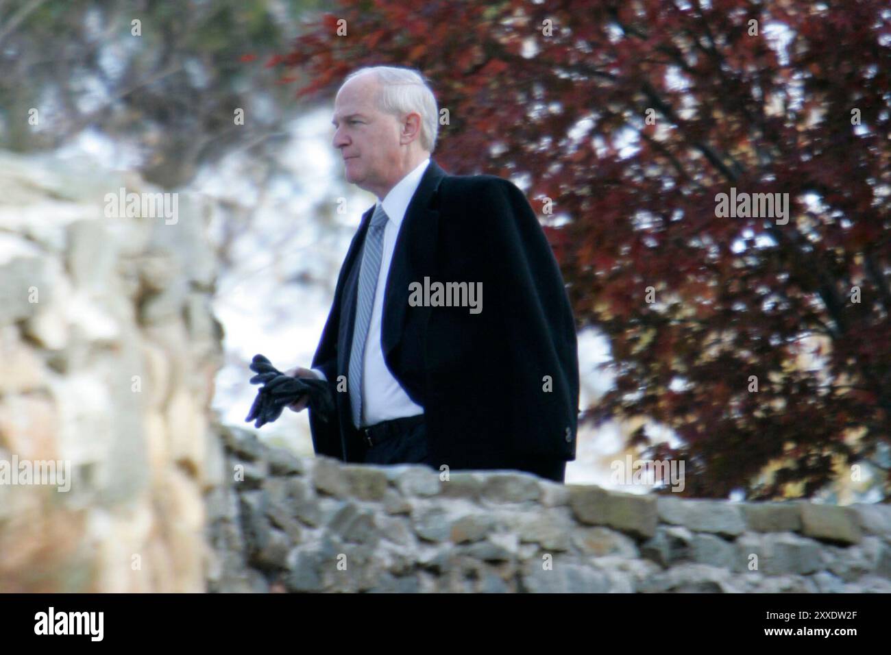 La cosiddetta Fellowship, politici di alto profilo che si dedicano a Gesù Cristo, si riunisce nella proprietà della Fellowship "The Cedars" ad Arlington, Virginia. Foto Stock