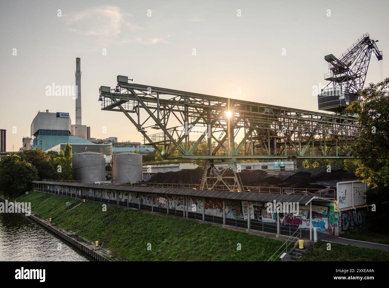 La centrale elettrica Muenster di Stoccarda, Germania Foto Stock