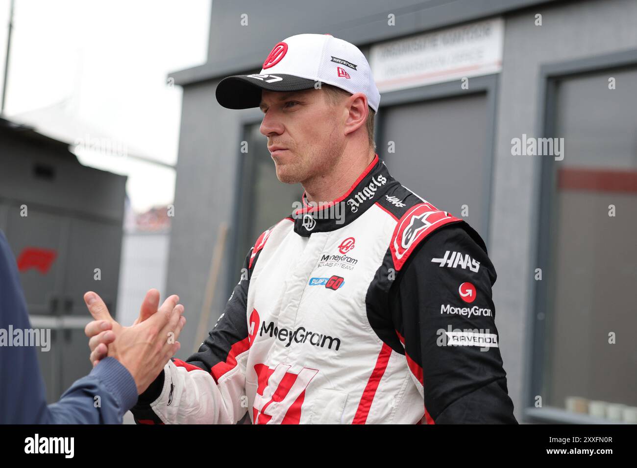27 Nico Huelkenberg (MoneyGram Haas F1 Team, #27), qualifiche, NDL, Formel 1 Weltmeisterschaft, gran Premio di Olanda, circuito di Zandvoort, 24.08.2024 foto: Eibner-Pressefoto/Annika Graf Foto Stock