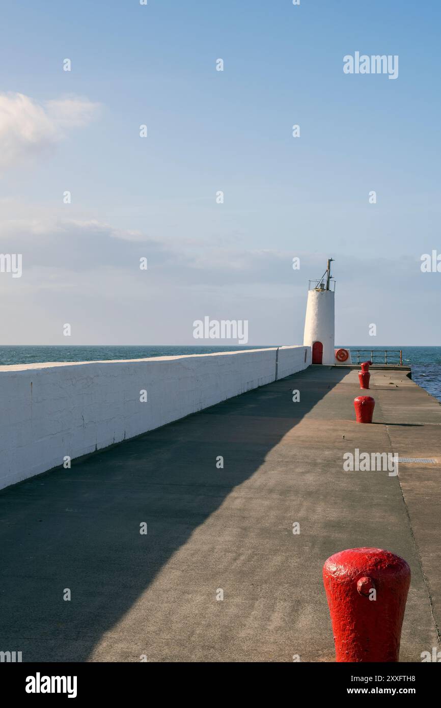 Faro di Girvan, Ayrshire meridionale, Scozia Foto Stock