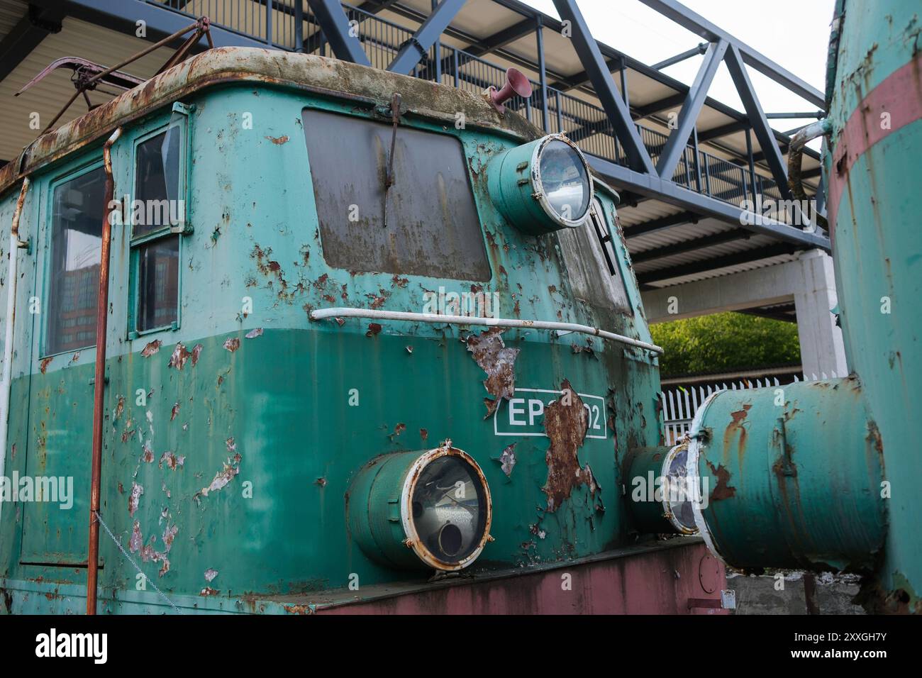 Polonia, Varsavia, Europa, agosto 2024, Museo ferroviario polacco presso l'ex stazione di Glowna Foto Stock