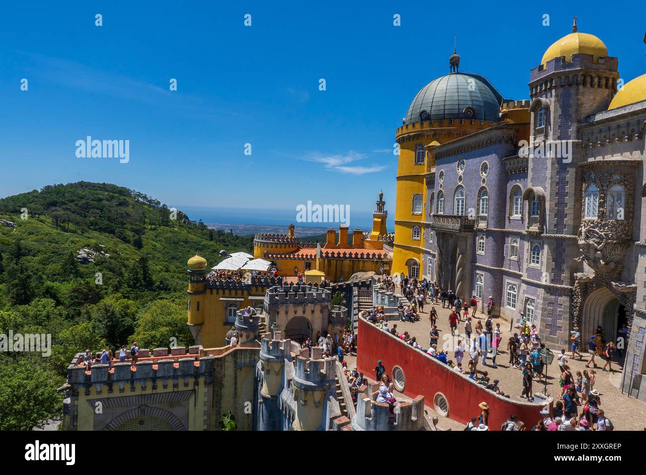 Palazzo Nazionale di pena, Cintra, Portogallo, Europa. Foto Stock