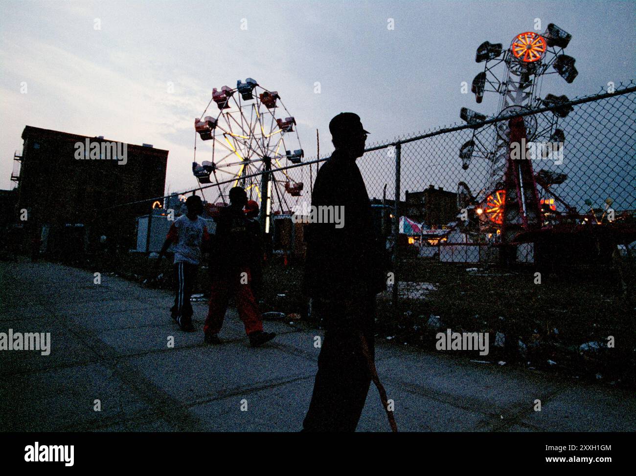 Un carnevale di strada sulla 116th e Lexington ad Harlem Foto Stock