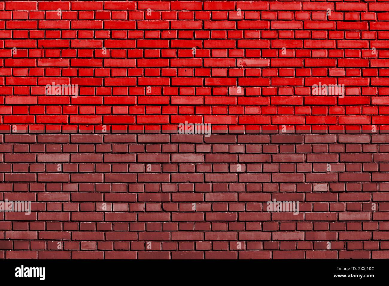 Bandiera del Regno di Mysore dipinta su un muro di mattoni Foto Stock