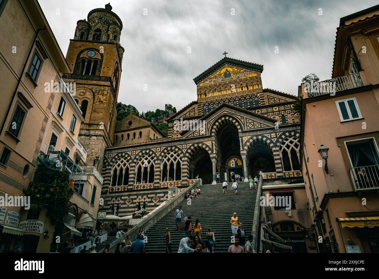 Cattedrale di Amalfi in Piazza del Duomo, Amalfi Italia Foto Stock