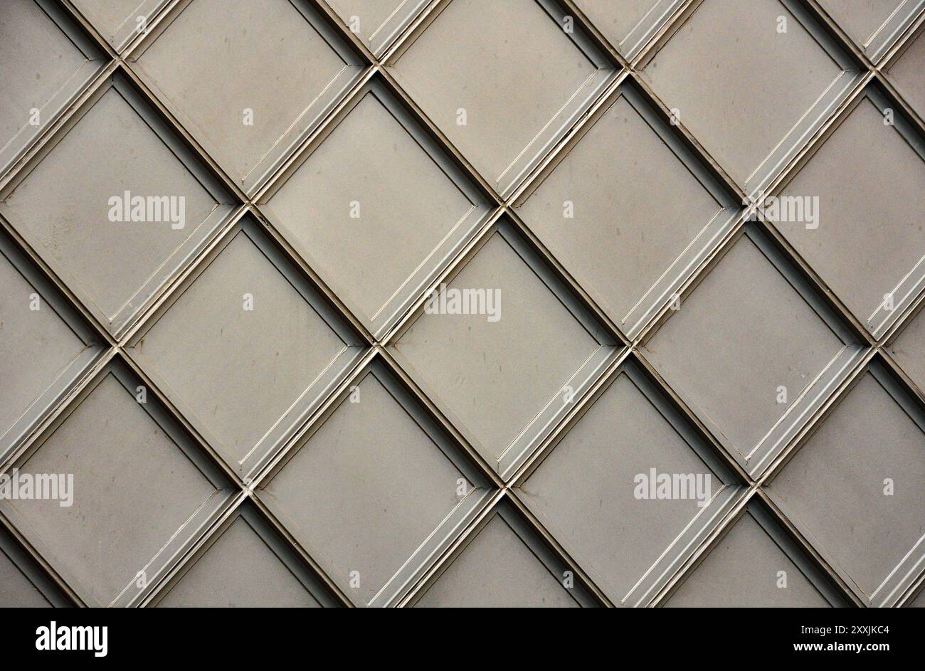 Texture grigia a forma di rombo o a forma di diamante grigia Foto Stock