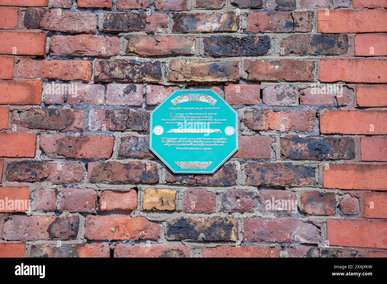 Grande carestia, Museo di Liverpool, vicino all'entrata del fiume Canning Half Tide Basin, Liverpool Foto Stock