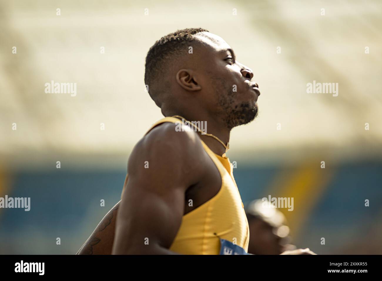 Chorzow, bassa Slesia, Polonia. 25 agosto 2024. HOLLOWAY. Durante una Silesia Diamond League, il 25 agosto 2024. Chorzow, Polonia. (Credit Image: © Mateusz Birecki/ZUMA Press Wire) SOLO PER USO EDITORIALE! Non per USO commerciale! Crediti: ZUMA Press, Inc./Alamy Live News crediti: ZUMA Press, Inc./Alamy Live News Foto Stock