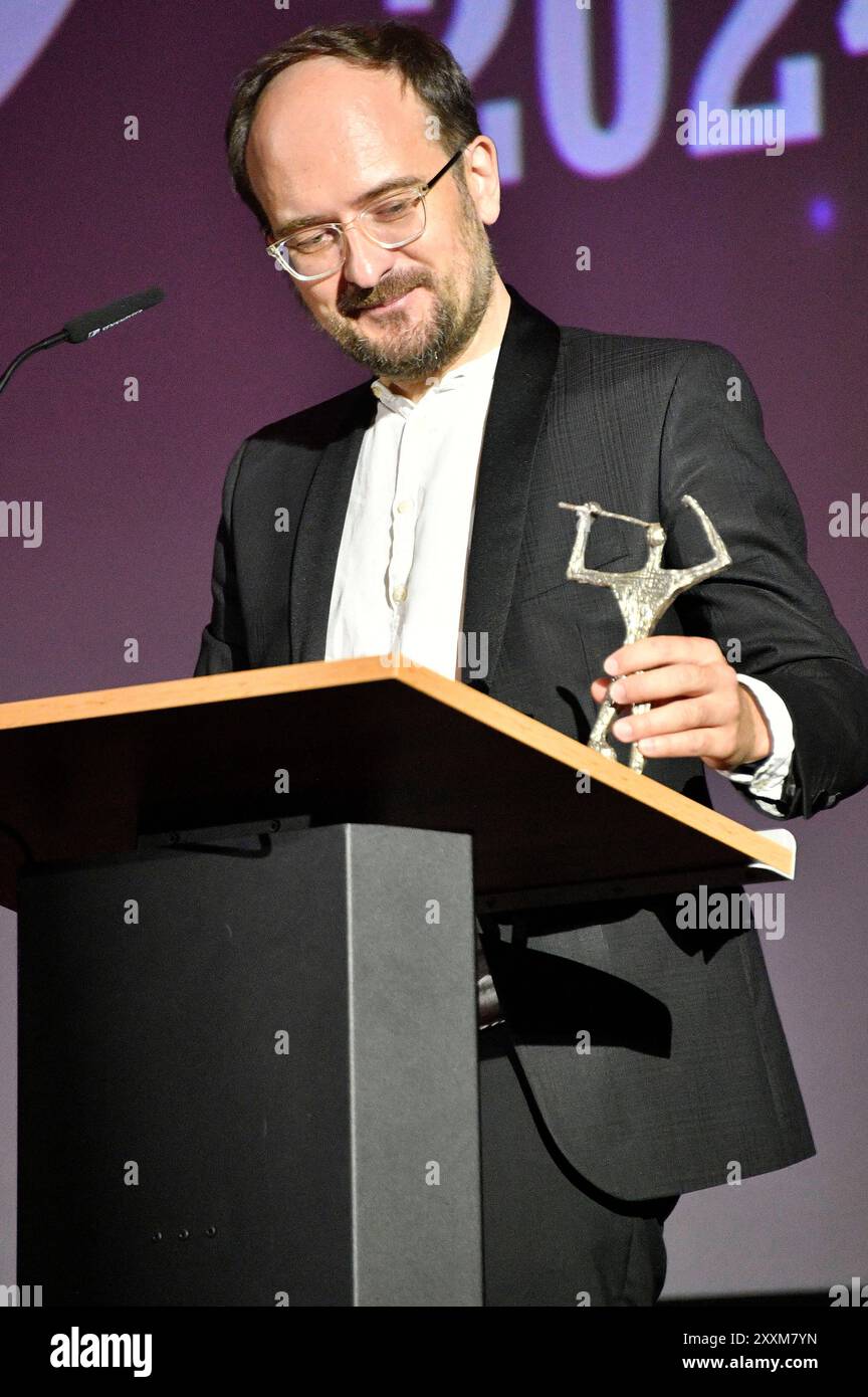 Radek Wegrzyn bei der 66. Verleihung vom Ernst-Lubitsch-Preis 2024 im Zoo Palast. Berlino, 25.08.2024 *** Radek Wegrzyn alla cerimonia di premiazione 66 del Premio Ernst Lubitsch 2024 allo Zoo Palast di Berlino, 25 08 2024 foto:Xn.xKubelkax/xFuturexImagex lubitsch_preis2024_0081 Foto Stock