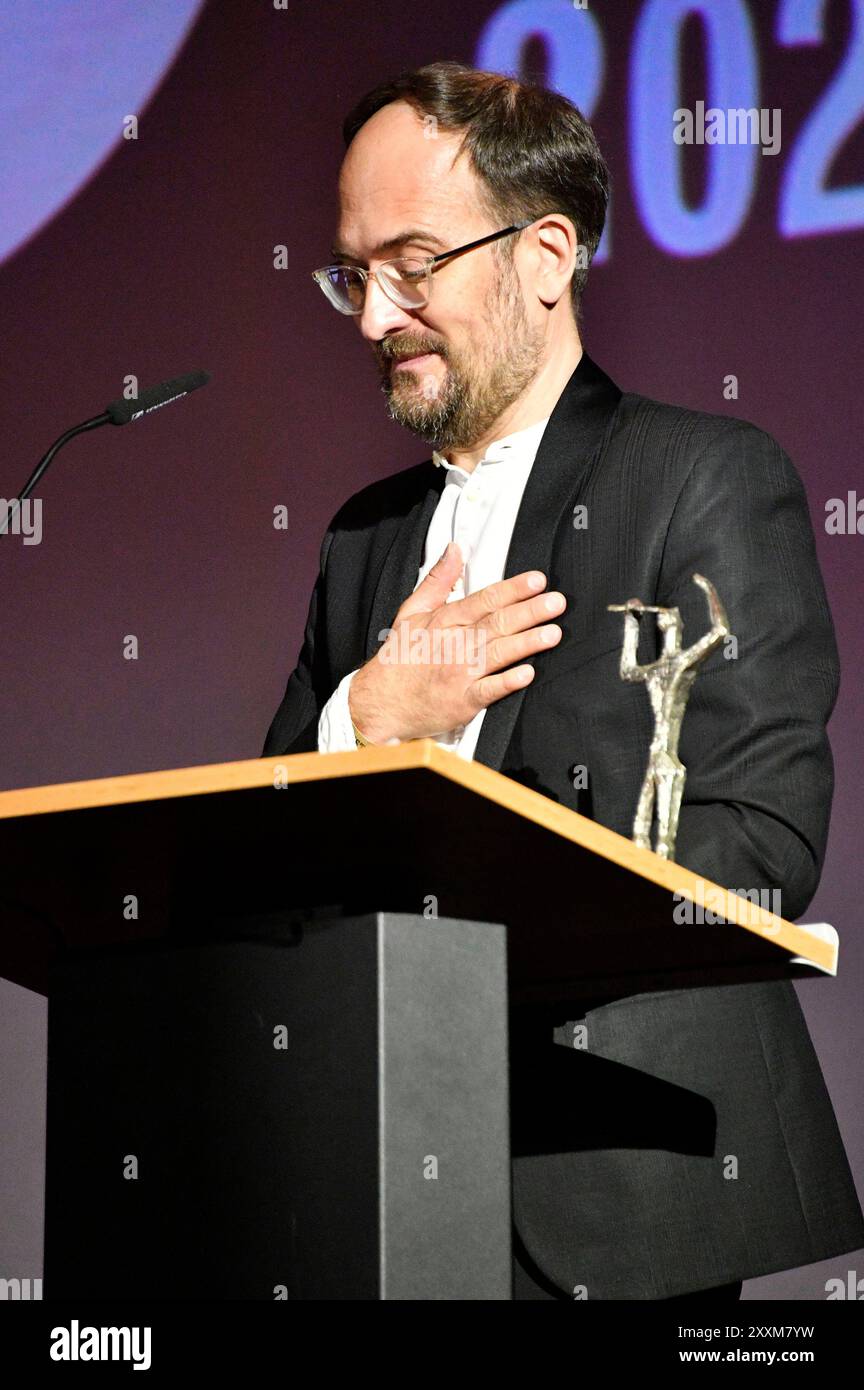 Radek Wegrzyn bei der 66. Verleihung vom Ernst-Lubitsch-Preis 2024 im Zoo Palast. Berlino, 25.08.2024 *** Radek Wegrzyn alla cerimonia di premiazione 66 del Premio Ernst Lubitsch 2024 allo Zoo Palast di Berlino, 25 08 2024 foto:Xn.xKubelkax/xFuturexImagex lubitsch_preis2024_0075 Foto Stock
