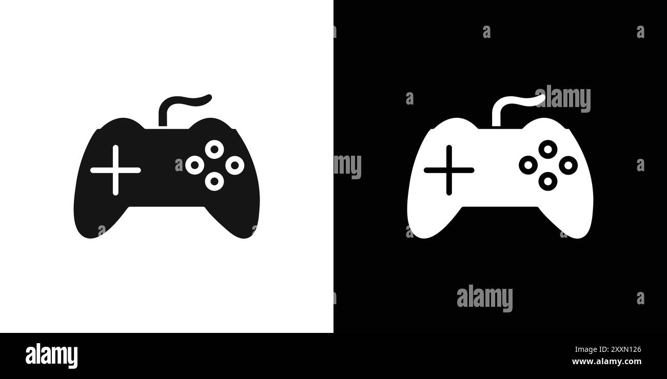 Insieme di logo vettoriale dell'icona joystick o gruppo pacchetto Illustrazione Vettoriale