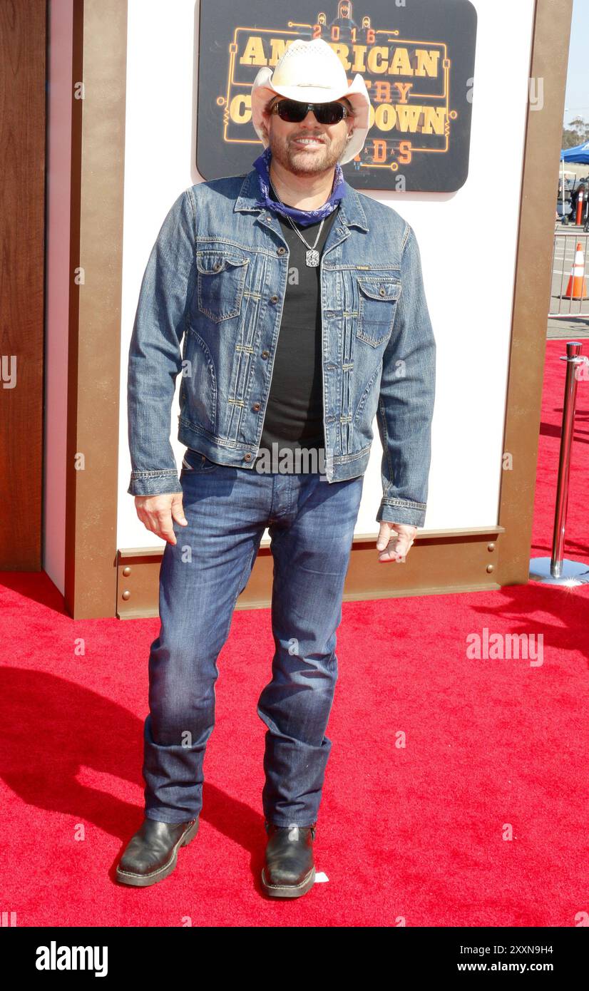 Toby Keith agli American Country Countdown Awards 2016 tenutosi al Forum di Inglewood, USA il 1° maggio 2016. Foto Stock