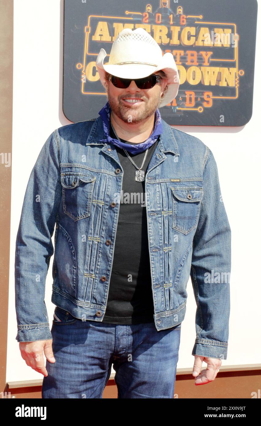 Toby Keith agli American Country Countdown Awards 2016 tenutosi al Forum di Inglewood, USA il 1° maggio 2016. Foto Stock
