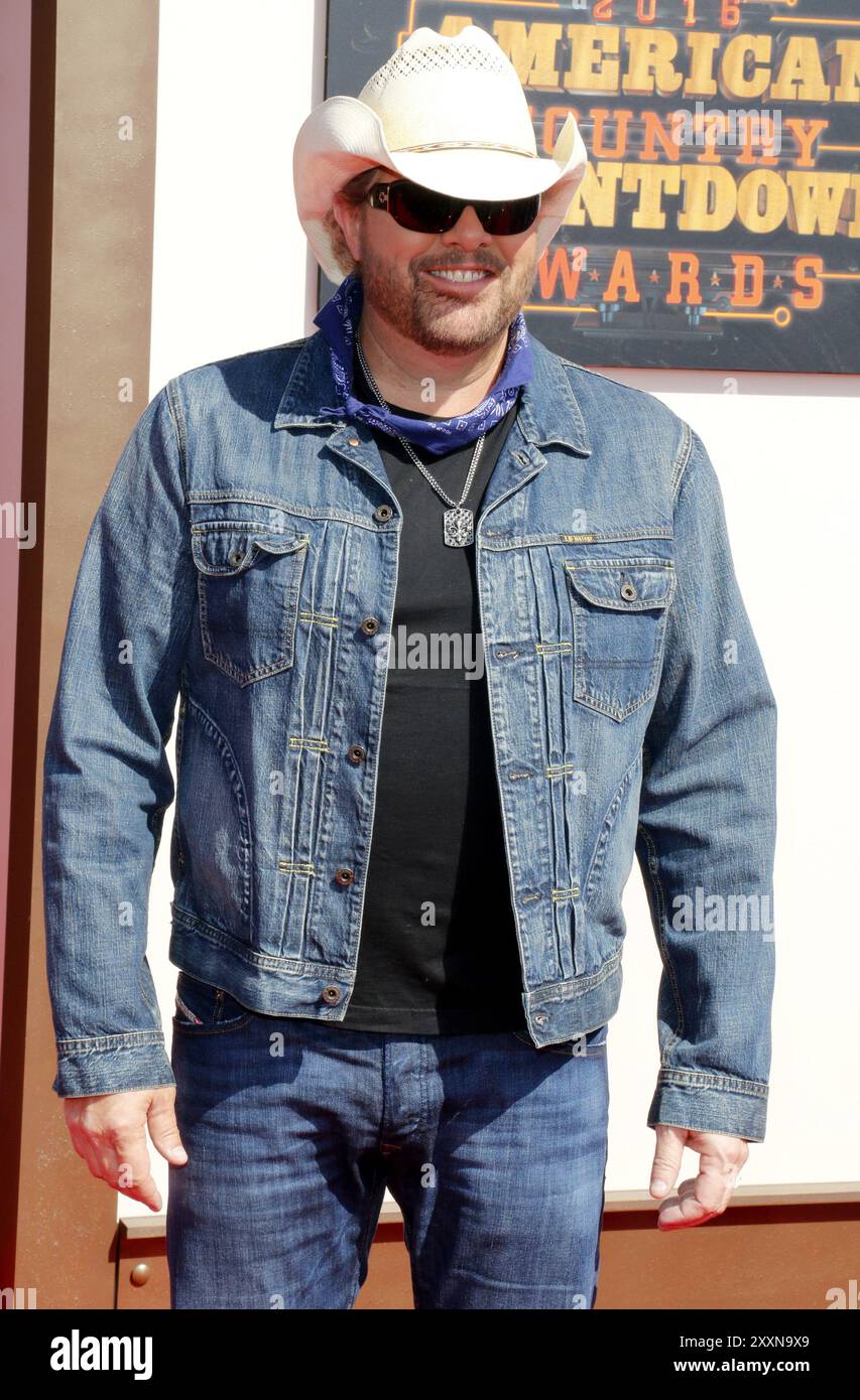 Toby Keith agli American Country Countdown Awards 2016 tenutosi al Forum di Inglewood, USA il 1° maggio 2016. Foto Stock