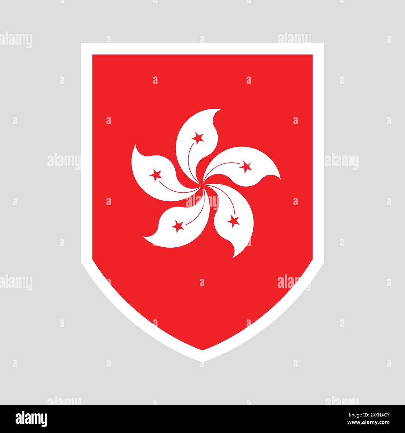 Flag impostato nel telaio schermato Illustrazione Vettoriale