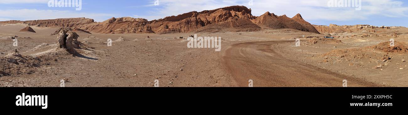 Valle de la Luna nel deserto di Atacama in Cile Foto Stock