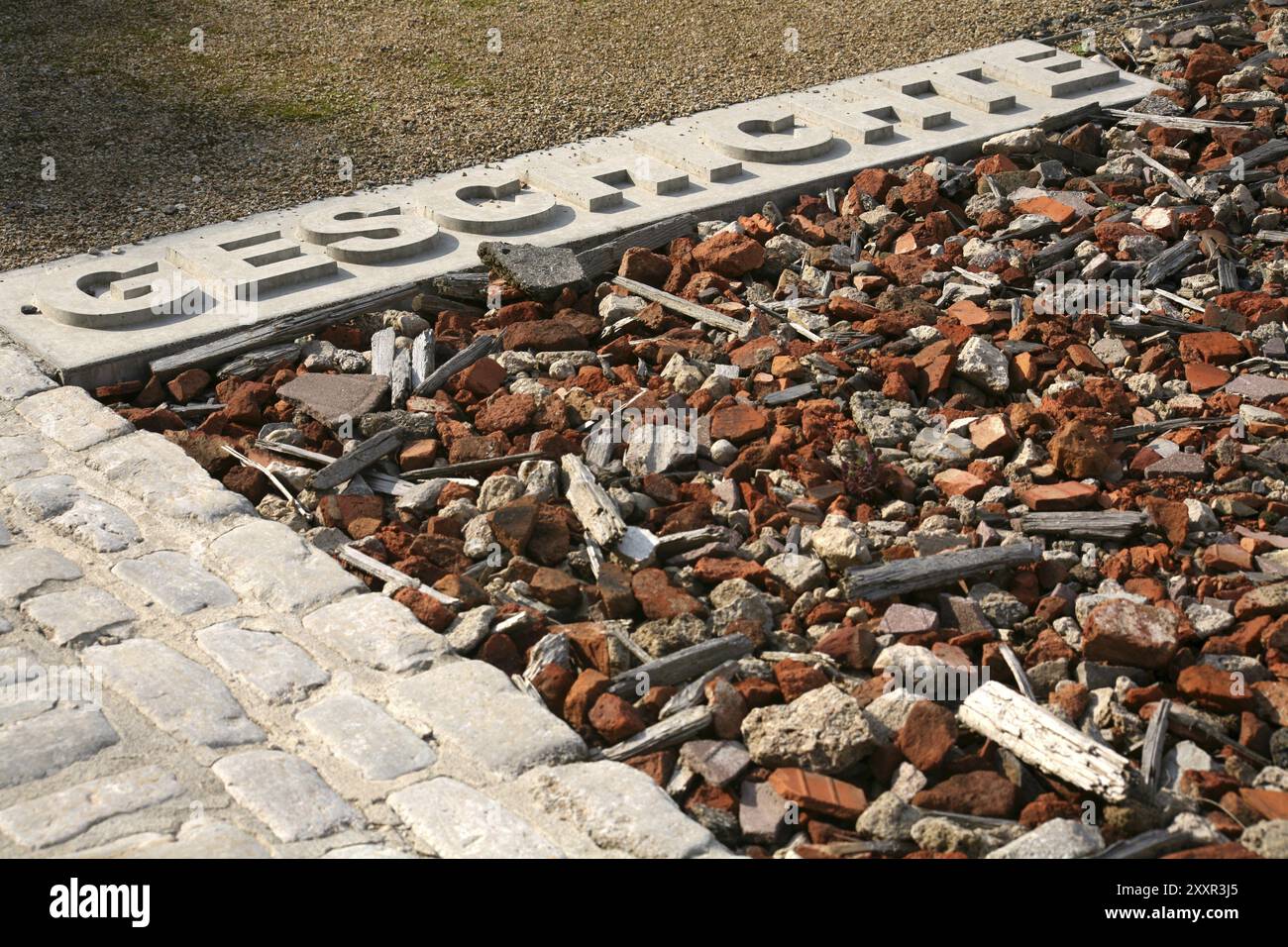 Memoriale di una prigione della Gestapo nel Marstall di Weimar (Turingia) Foto Stock