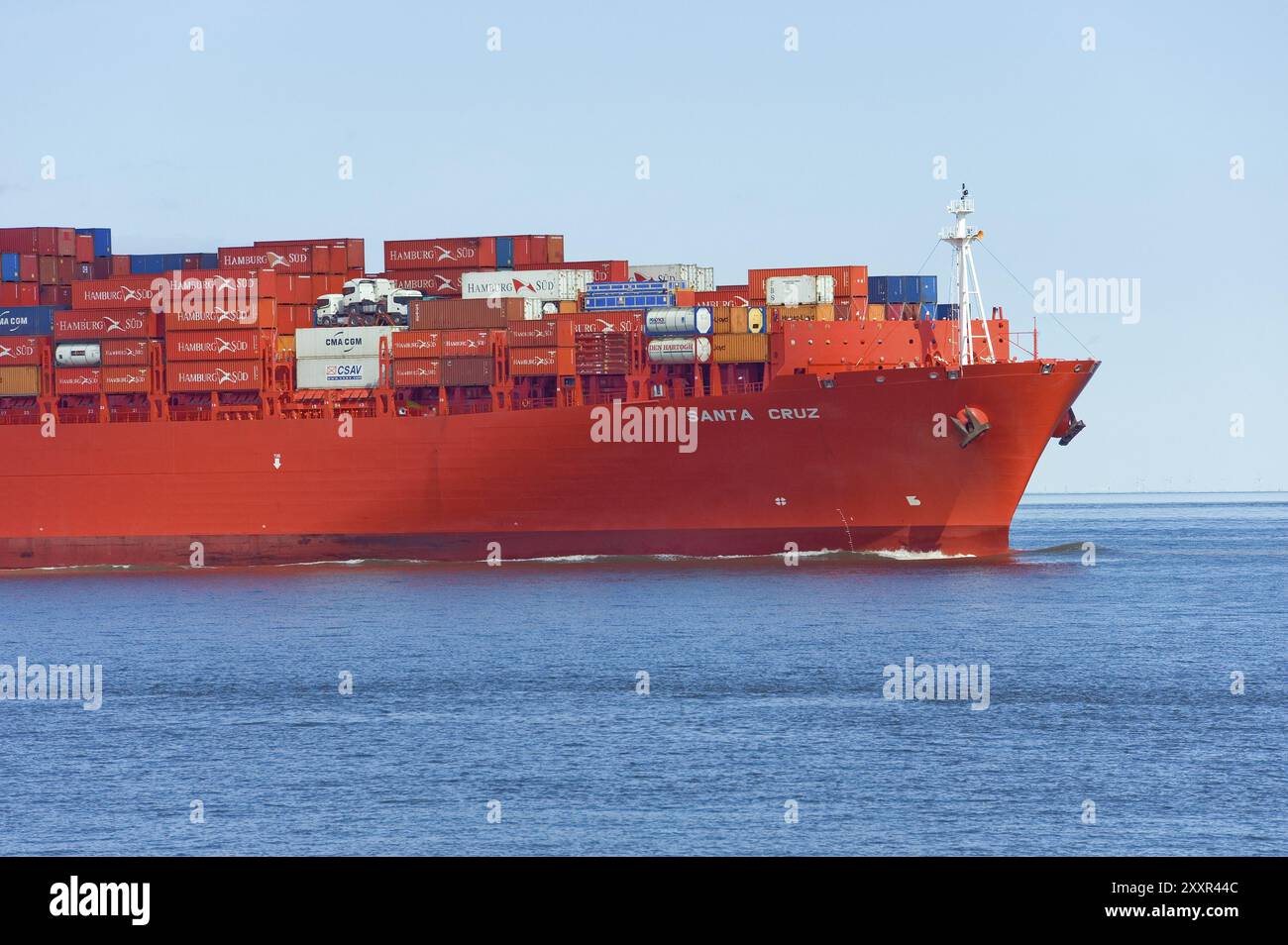 Gruppo Hamburg Sued Container Vessel Santa Cruz. Gruppo Hamburg Sued Container Vessel Santa Cruz Foto Stock