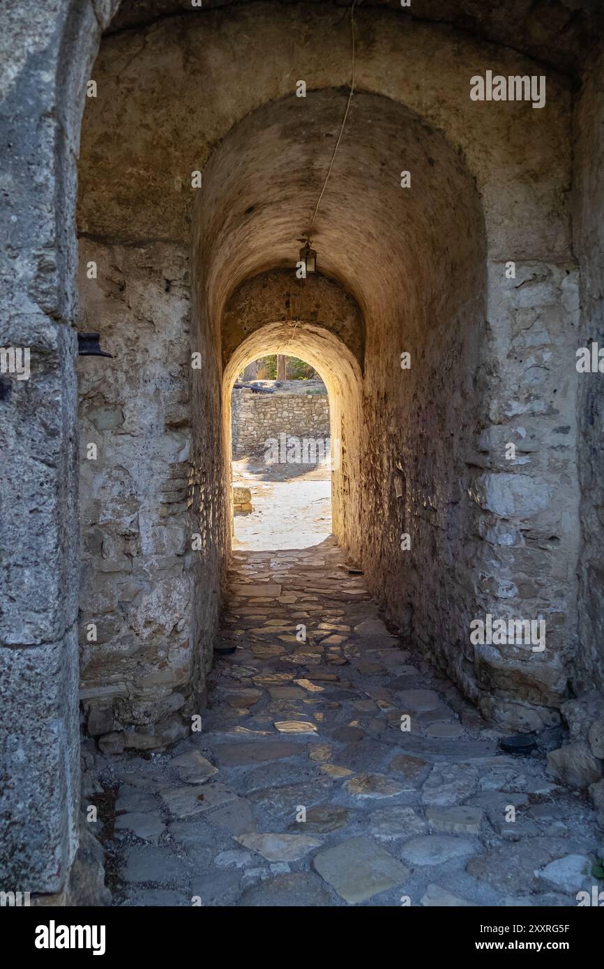 Castello di Parga Foto Stock