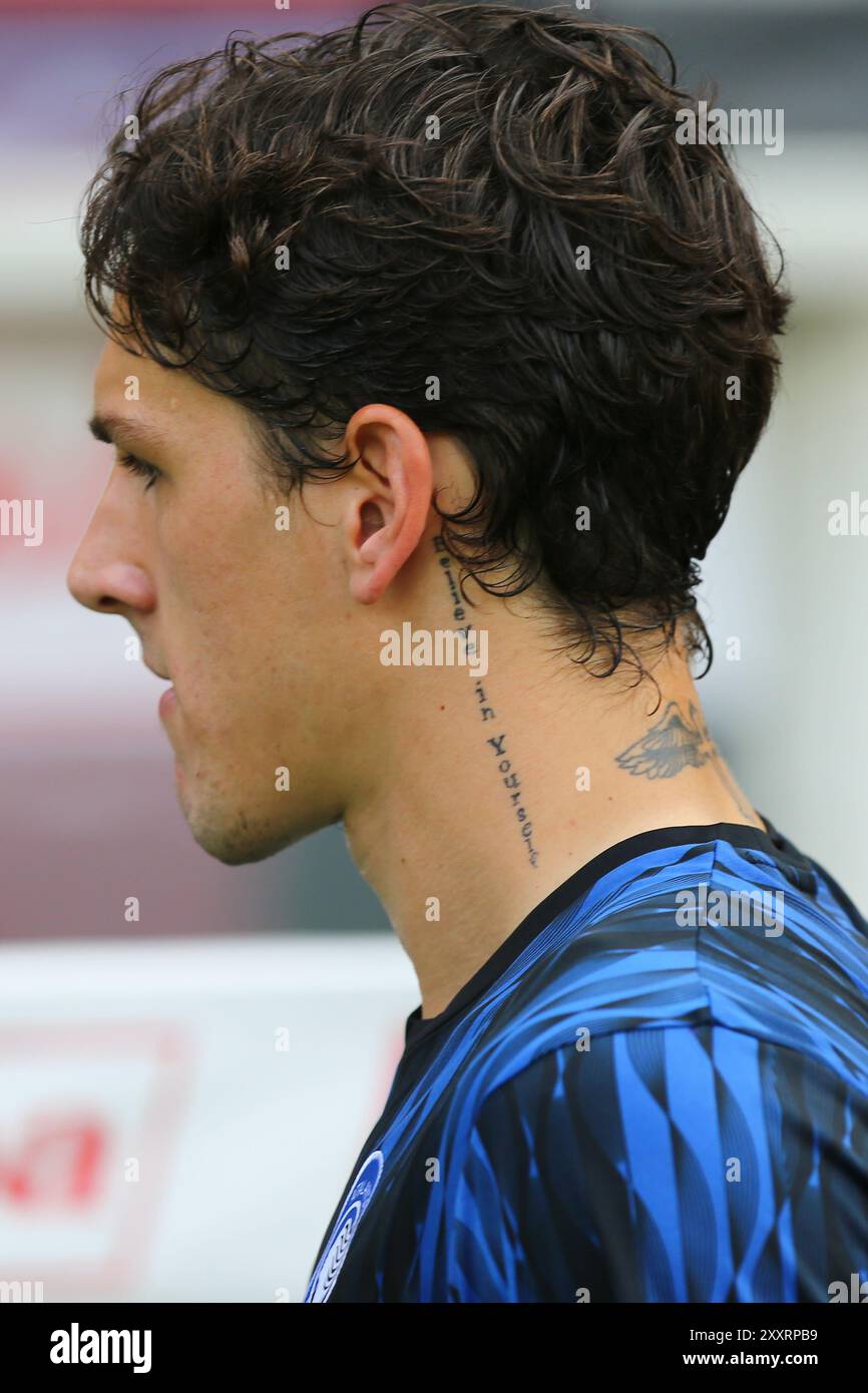 Nicolò Zaniolo dell'Atalanta BC durante la partita di serie A tra Torino FC e Atalanta BC del 25 agosto 2024 allo Stadio Olimpico grande Torino di Torino, Foto Stock